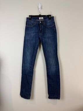 Acne Studios Roc Verakai Blue Denim Jeans Mens 30 X 34 5 Pocket